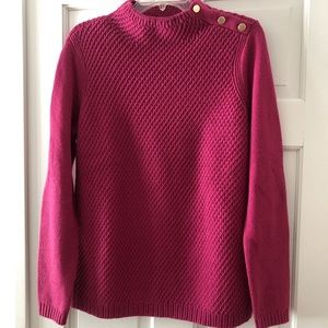 Talbots raspberry sweater